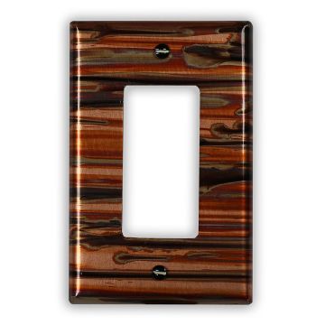 Enchantment Horizontal 1 Rocker/GFI Copper Switch Plate