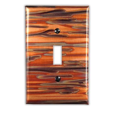 Enchantment Horizontal 1 Toggle Copper Switch Plate