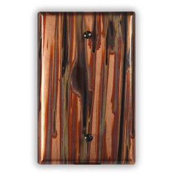 Enchantment Vertical 1 Blank Copper Switch Plate