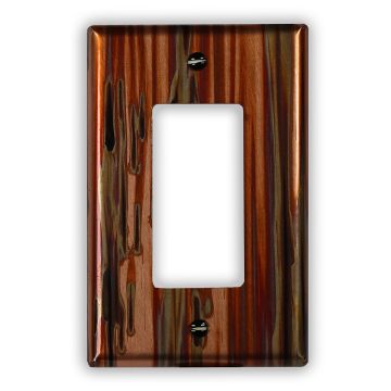 Enchantment Vertical 1 Rocker/GFI Copper Switch Plate