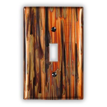 Enchantment Vertical 1 Toggle Copper Switch Plate