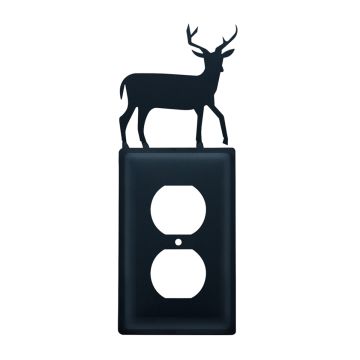 Wrought Iron Deer Single Outlet Cover