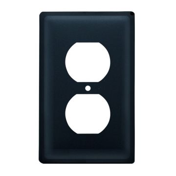 Wrought Iron Plain Single Outlet Cover