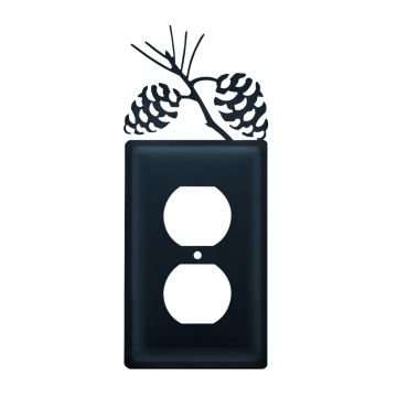 Wrought Iron Pinecone Single Outlet Cover