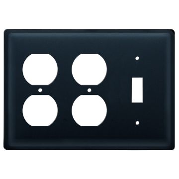 Wrought Iron Plain Triple Outlet/Outlet/Switch Cover