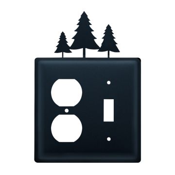Wrought Iron Pine Double Outlet/Switch Cover