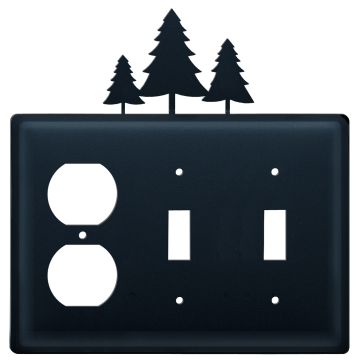 Wrought Iron Pine Triple Outlet/Switch/Switch Cover