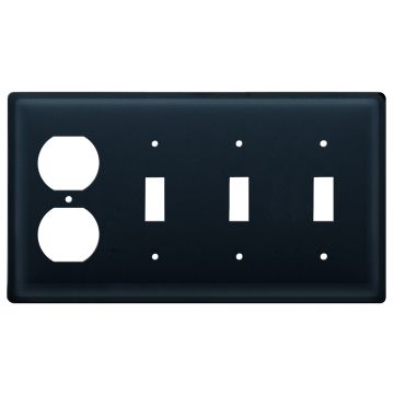 Wrought Iron Plain Quad Outlet/Switch/Switch/Switch Cover