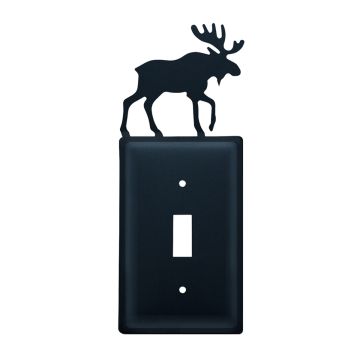 Wrought Iron Moose Single Switch Cover
