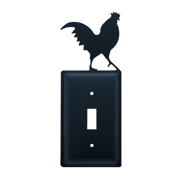 Wrought Iron Rooster Single Switch Cover