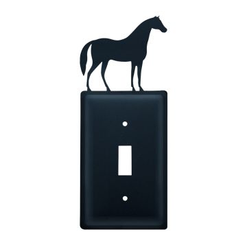 Wrought Iron Horse Single Switch Cover