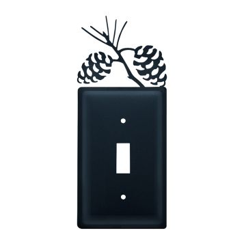 Wrought Iron Pinecone Single Switch Cover