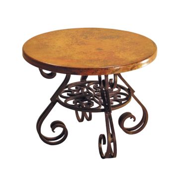 Esperanza Hammered Copper End Table