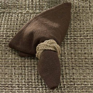 Espresso Tweed Rustic Cloth Napkins