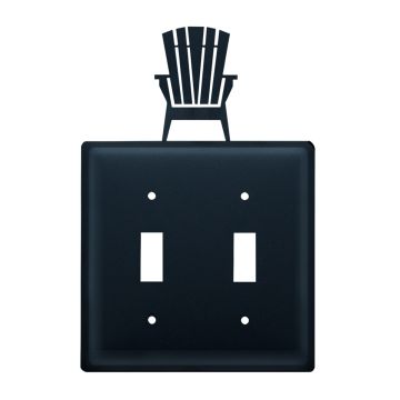 Wrought Iron Adirondack Double Switch Cover