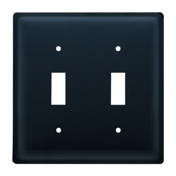 Wrought Iron Plain Double Switch Cover