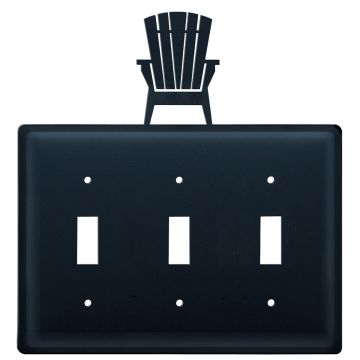 Wrought Iron Adirondack Triple Switch Cover