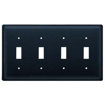 Wrought Iron Plain Quad Switch Cover