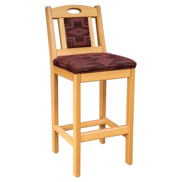 Everwood Signature Poly Bar Stool - Natural Teak Poly Wood Grain