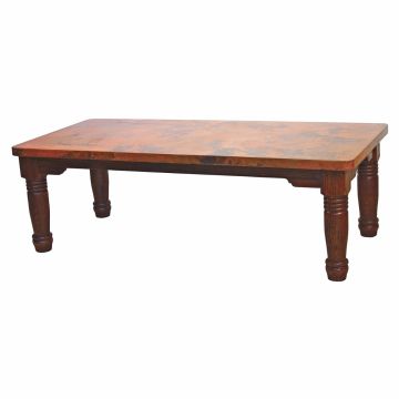 Farmhouse Hammered Copper Dining Table