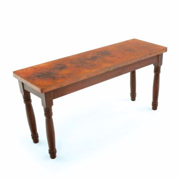 Farmhouse Hammered Copper Sofa Table