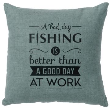 Fishing Day Image Decor Pillow - Ocean Linen