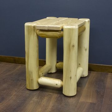 Log end table