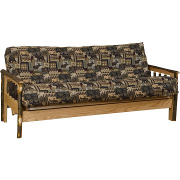 Rustic Hickory Log Futon