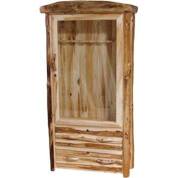 Aspen 2 Drawer Gun Cabinet shown in Flat drawer fronts