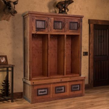 Adventure Mountain Barnwood Entry Locker Unit