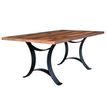 Golden Gate Reclaimed Dining Table - Clear Table Top Finish