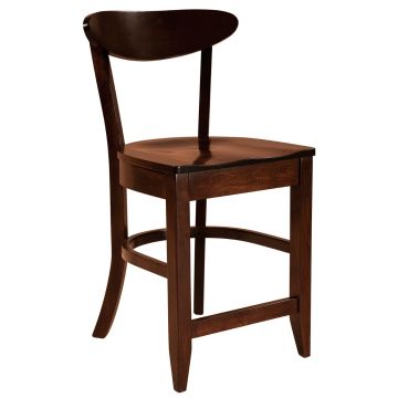 Hawthorn Single Bend Bar Stool - Stationary