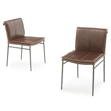 Hawthorne Leather Chair - Burnt Umber Cypress Leather