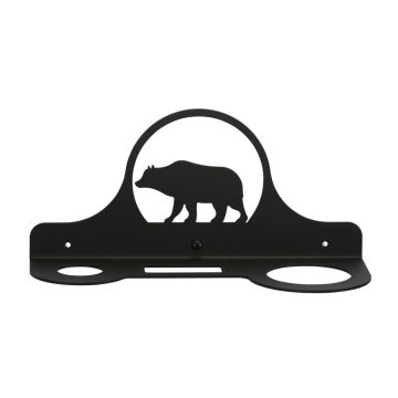 Wrought Iron Bear Hair Dryer Rack