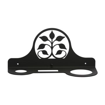 Wrought Iron Leaf Fan Hair Dryer Rack