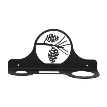 Wrought Iron Pinecone Hair Dryer Rack