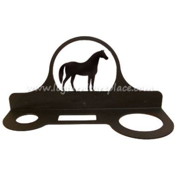 Wrought Iron Horse Hair Dryer Rack