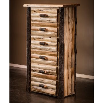 Hickory Logger 5 Drawer Chest--Clear finish