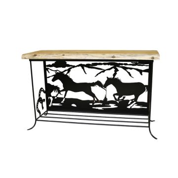 Iron Ridge Silhouette Sofa Table