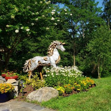 Driftwood & Metal Horses