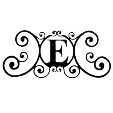 Wrought Iron Decorative House Letter Plaque