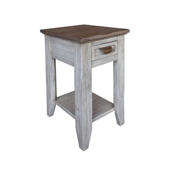Sahara Weathered Wood Chair Side Table