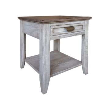 Sahara Weathered Wood End Table