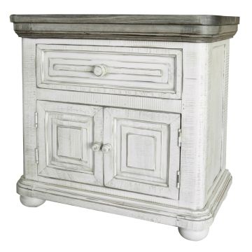 Luna Enclosed Farmhouse Nightstand 