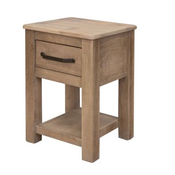 Modern Parota Wood Side Table