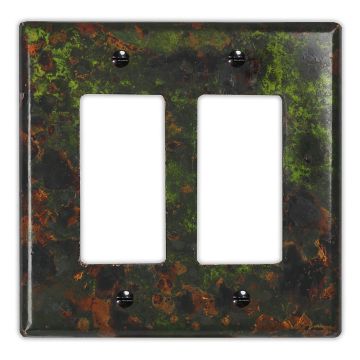 Irish Moss 2 Rocker/GFI Copper Switch Plate