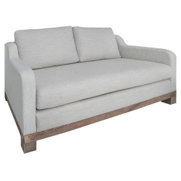 Samba Upholstered Loveseat, Shown in Oyster Fabric