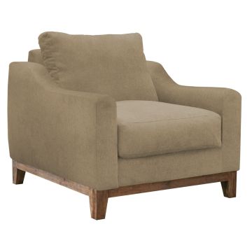 Olivio Upholstered Arm Chair, Shown in Camel Fabric
