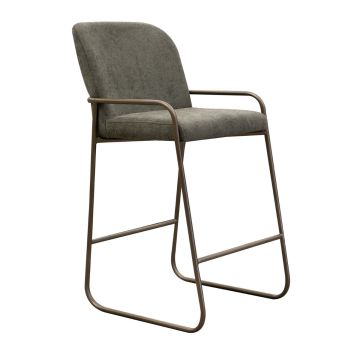 Urban Luxor Bar Stool, Shown in Olive Fabric