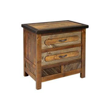 Jackson Hole Barnwood 2 Drawer Nightstand